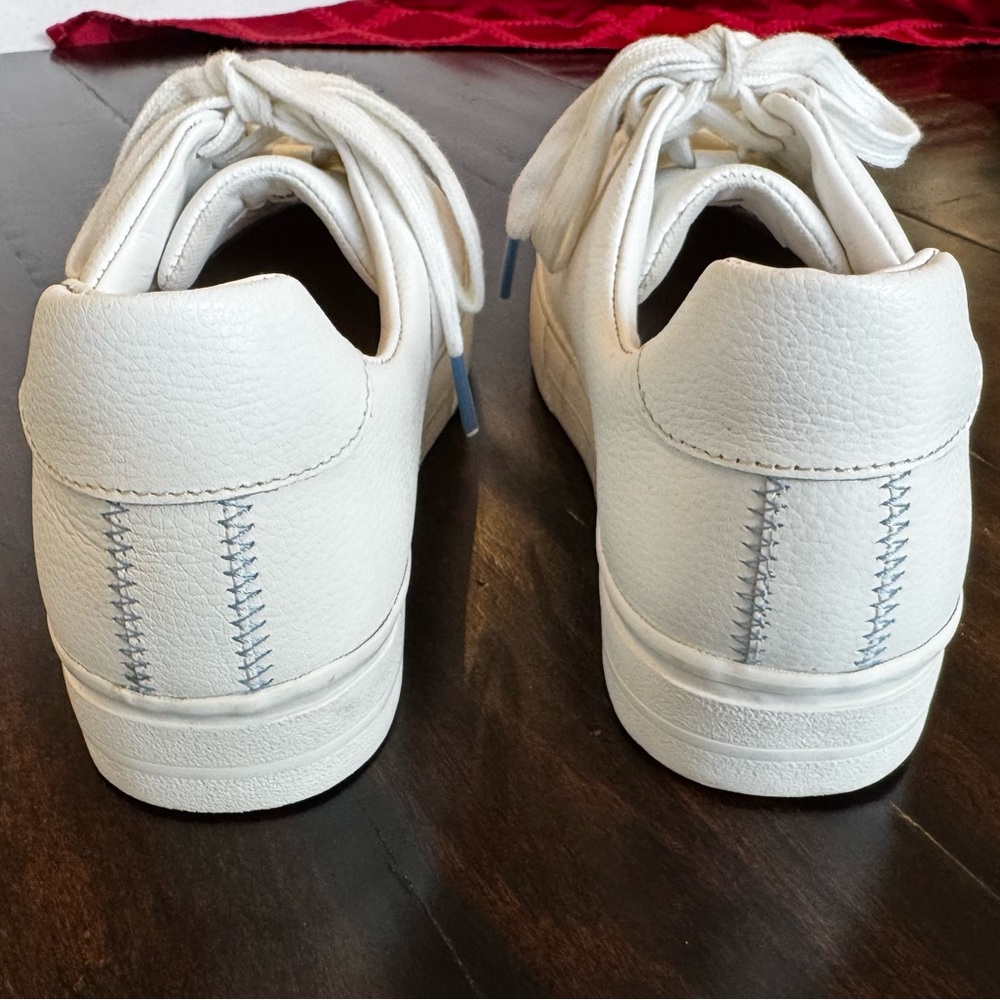 Boden White Lace-Up Women's Sneakers - Picture 7 of 11
